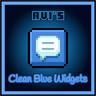 Avi's Clean Blue Widgets