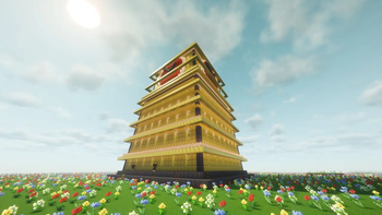 gold bell tower