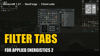 Filter tabs in a AE2 terminal