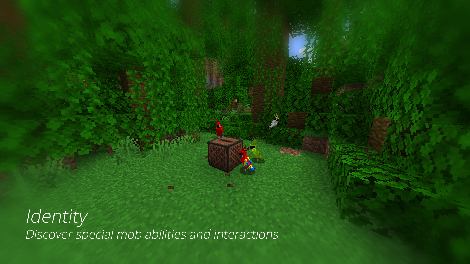 An image determining you can discover special mob abilites and interactions from identities