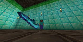Steve with the Legendary Sword