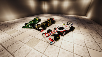 Caterham, Renault and Sauber