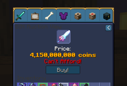 Auction House Buy Page