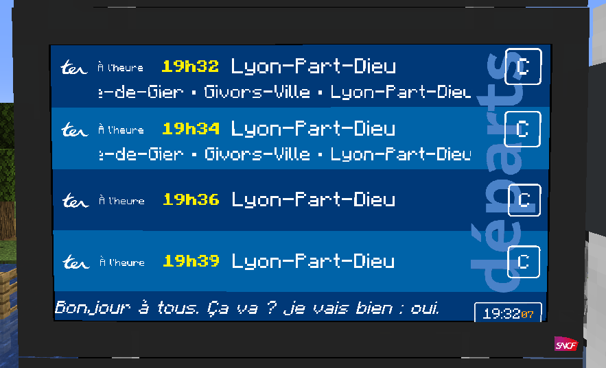 Departures Display