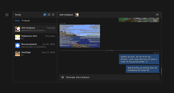 Socials in Essentials mod