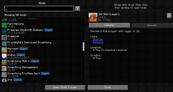 Some mods in the mod list