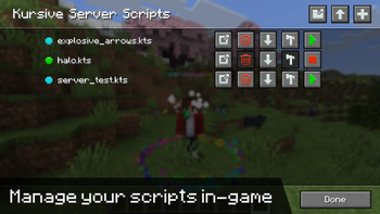 Manage your scripts in-game