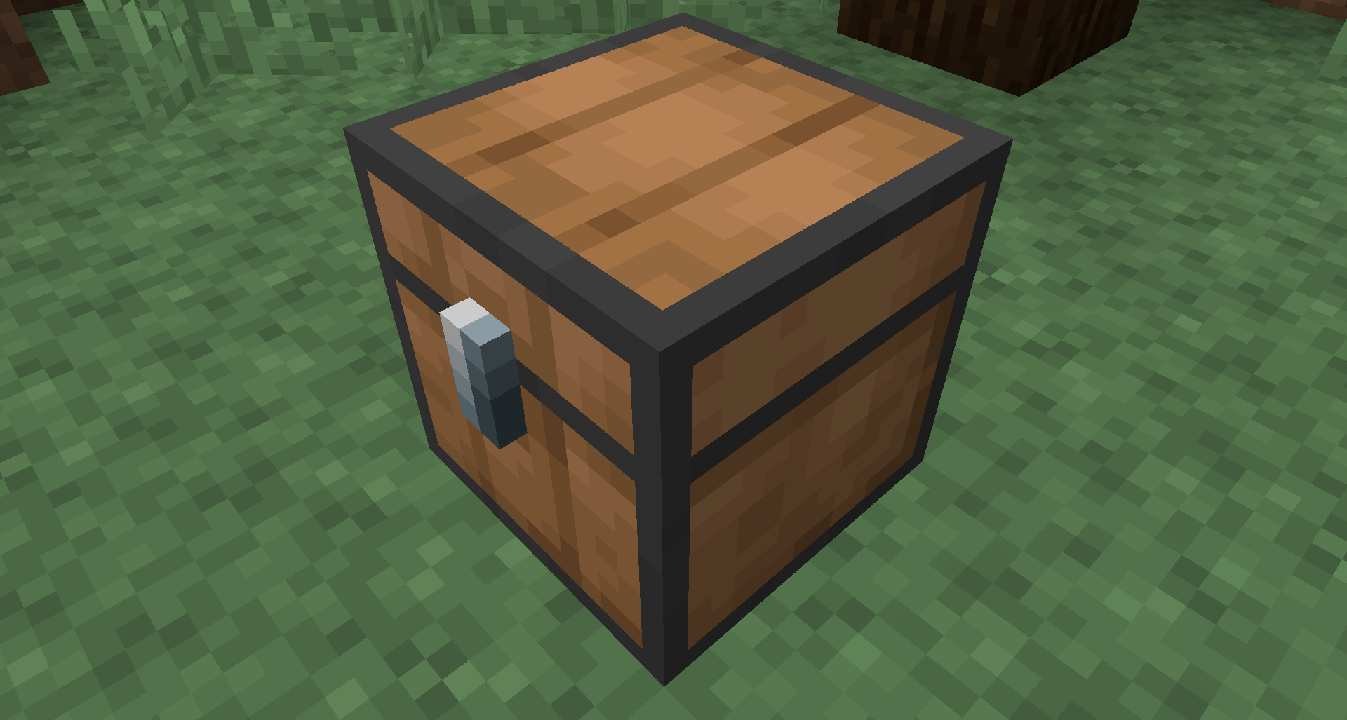 A closeup of a chest from the resource pack.
