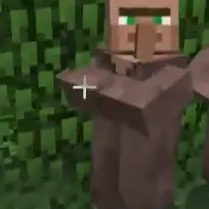 Villager getting ready to attack (mid-animation)