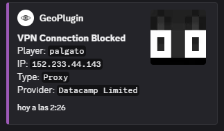 Discord Webhook (VPN Block)