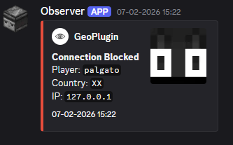 Discord Webhook (Country Access Block)