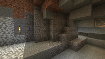 Old Gravel in a cave
