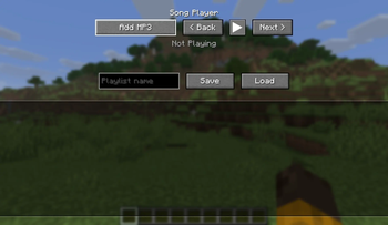 Song player menu