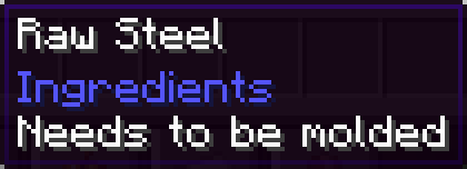 Raw Steel Tooltip