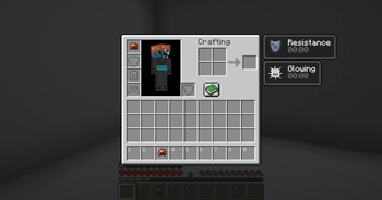Aura helmet equipped