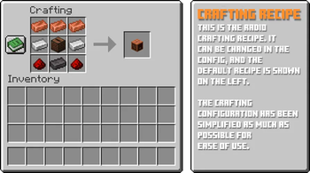 Crafing recipe