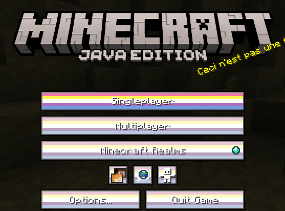 The buttons in game