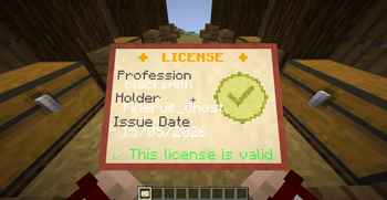 License Item in Hand
