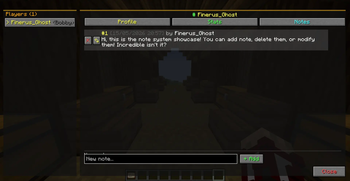 Notes Screen