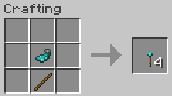 Recipe for crafting an Aquatic Torch