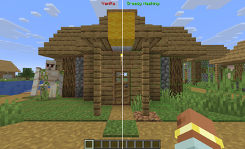 Comparison between vanilla and greedy meshing