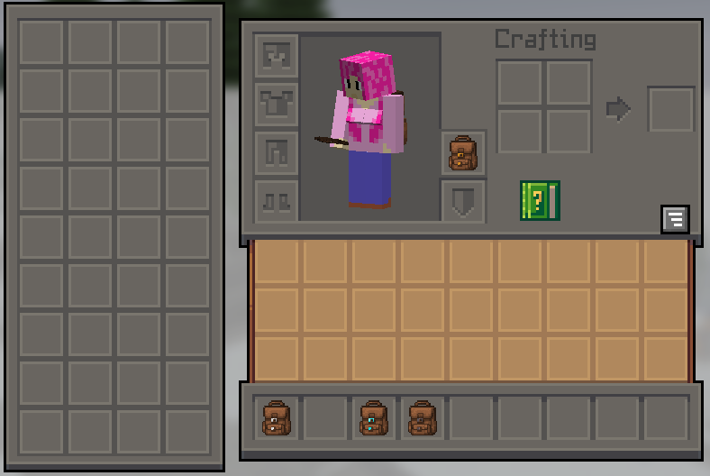 Gold backpack