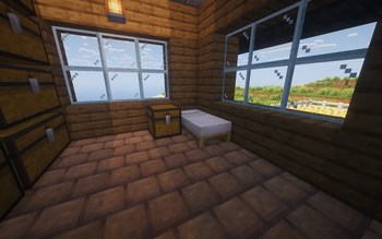 bed and loot chest