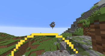 I like throwing stone blocks around