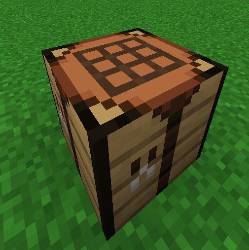 The crafting table WITHOUT the pack