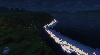 Glow waves at full moon (Shaders)