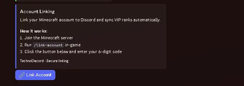 Account link embed