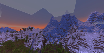 Huge mountains