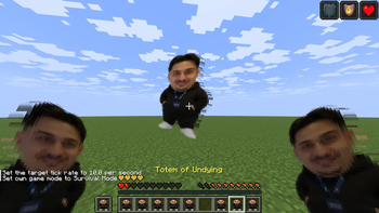 (Totem popping)