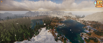 dual mountain peak lakes