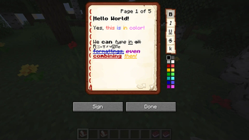 The book editing GUI