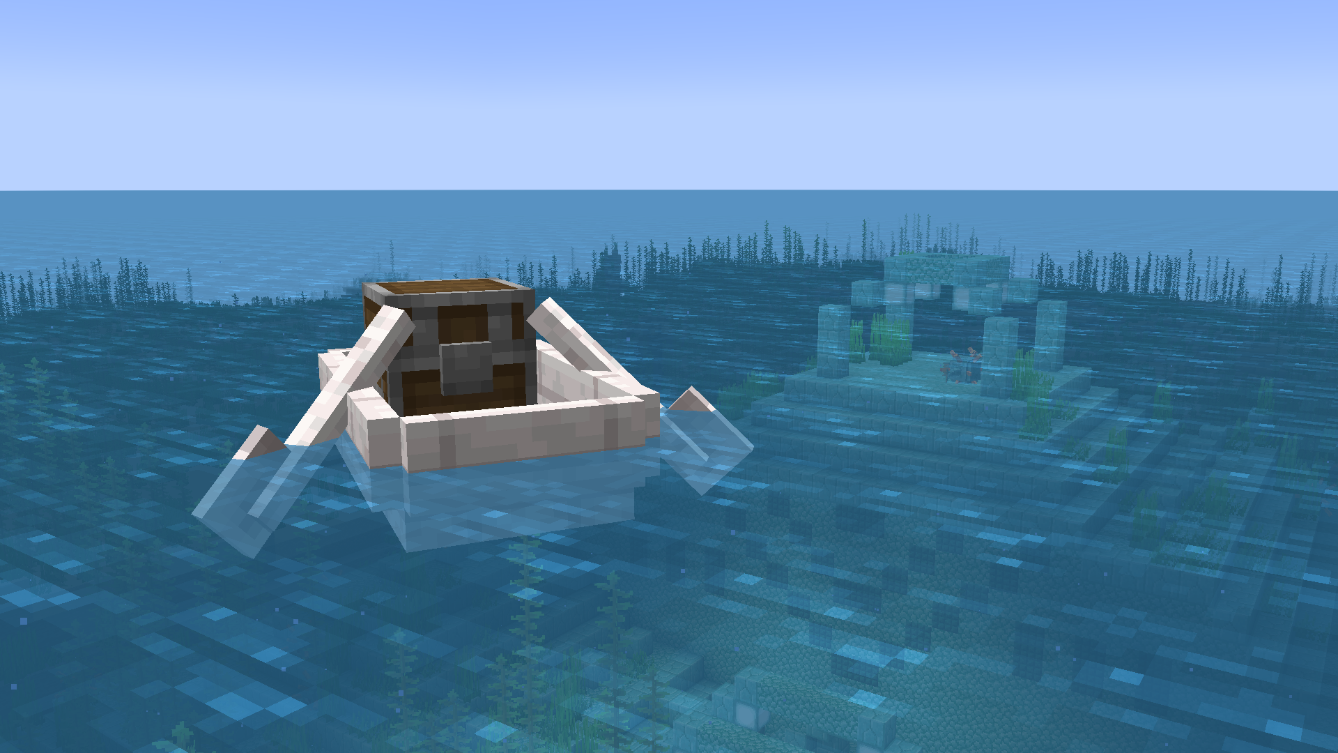 Ocean Monument and Pale Oak Chest