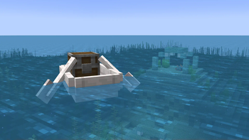 Ocean Monument and Pale Oak Chest Boat