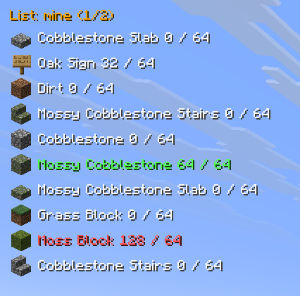 On-Screen Item Tracker