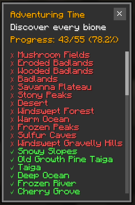 Advancement Progress Tracker — screenshot 4