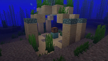 A fairly common underwater structure, containing an item that you can use to locate sky isles.