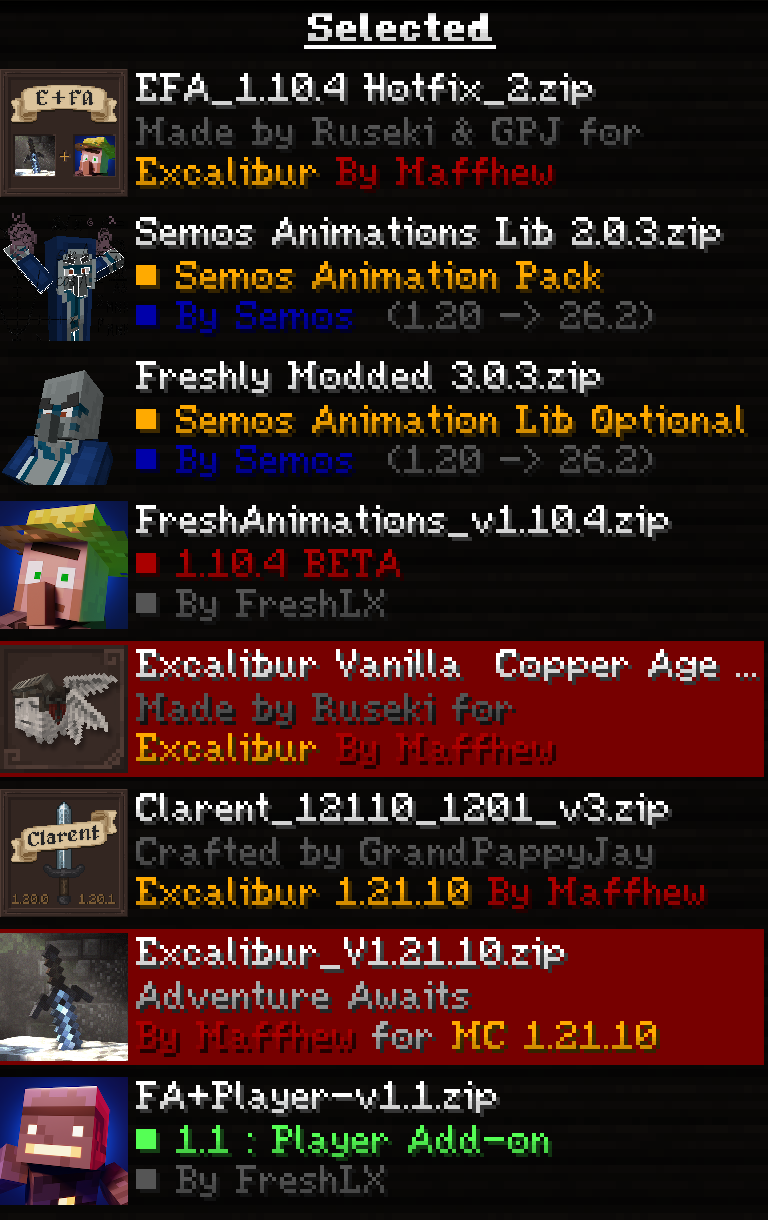 Excalibur | Fresh Animations Patch screenshot