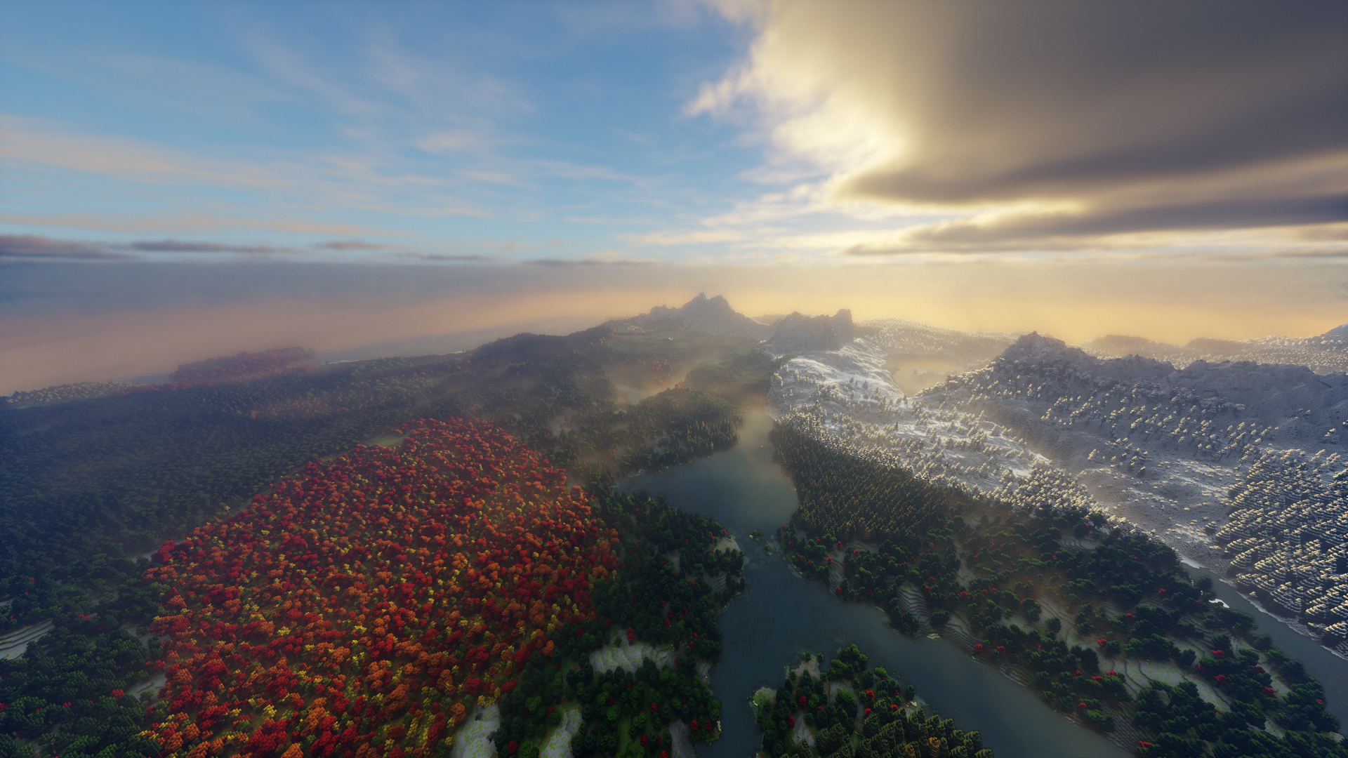 Tried to load 1024 chunk render distance, DIDN'T WORK
