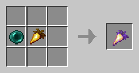 An Image Displaying how to craft a Golden Warping Carrot