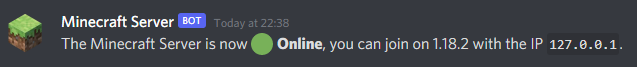 Minecraft online message