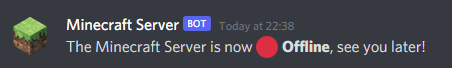 Minecraft offline message