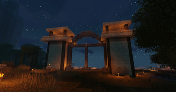 Arch Gate in Nighttime