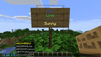 SignEdit for Bukkit v1.12 – /sign set