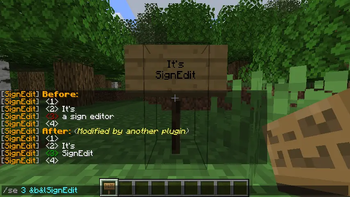 SignEdit for Bukkit v1.12 – /sign set