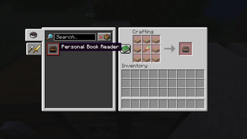 Personal Book Reader Crafting Recipe