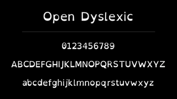 Open Dyslexic Font